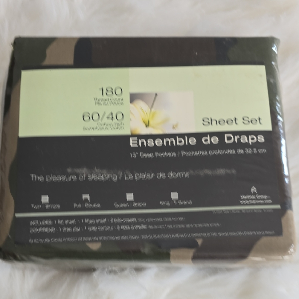 Camouflage Sheet Set